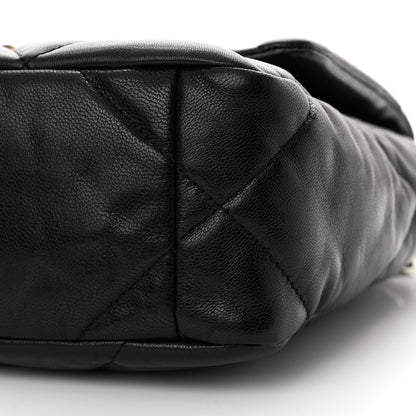Chanel Goatskin Quilted Medium Chanel 19 Flap Black 10 of 12