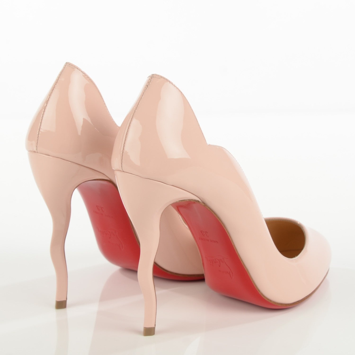 Christian Louboutin Patent Wawy Dolly 120 Pumps 38 Ballerina 7 of 13