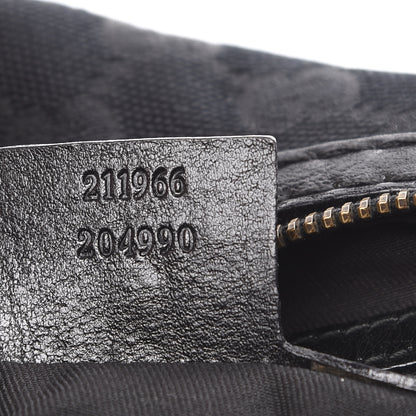 Gucci Monogram Medium Jockey Hobo Black 7 of 16