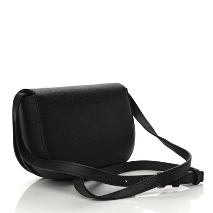 Balenciaga Grained Calfskin Logo Print Ville Day Bag XS Black 3 of 11