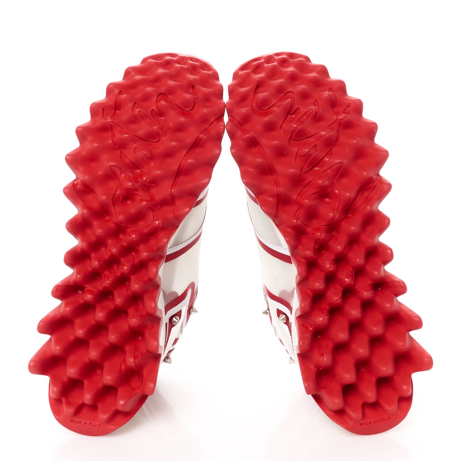 Christian Louboutin Transparent Mesh Patent Calfskin Sharkina Sneakers 36.5 White Loubi 5 of 10