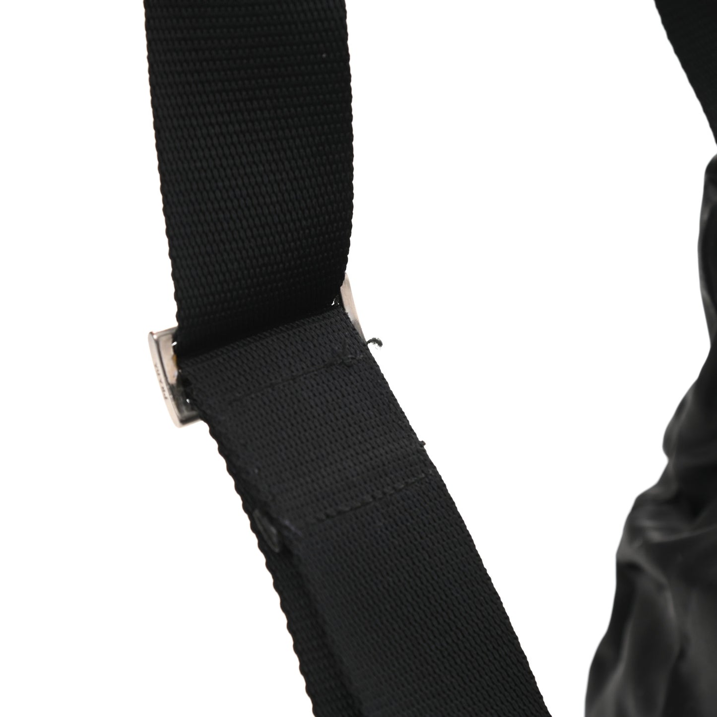 Nylon Vela Messenger Bag Black