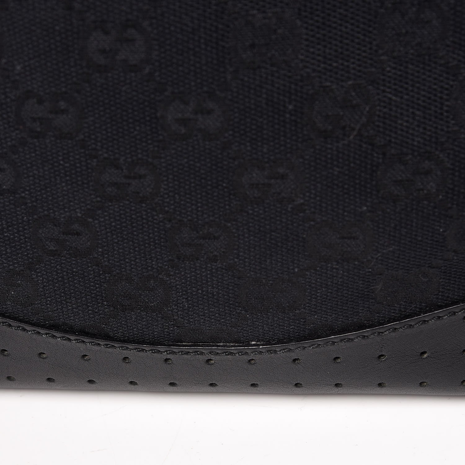 Gucci Monogram Small Perforated Messenger Black 11 of 11