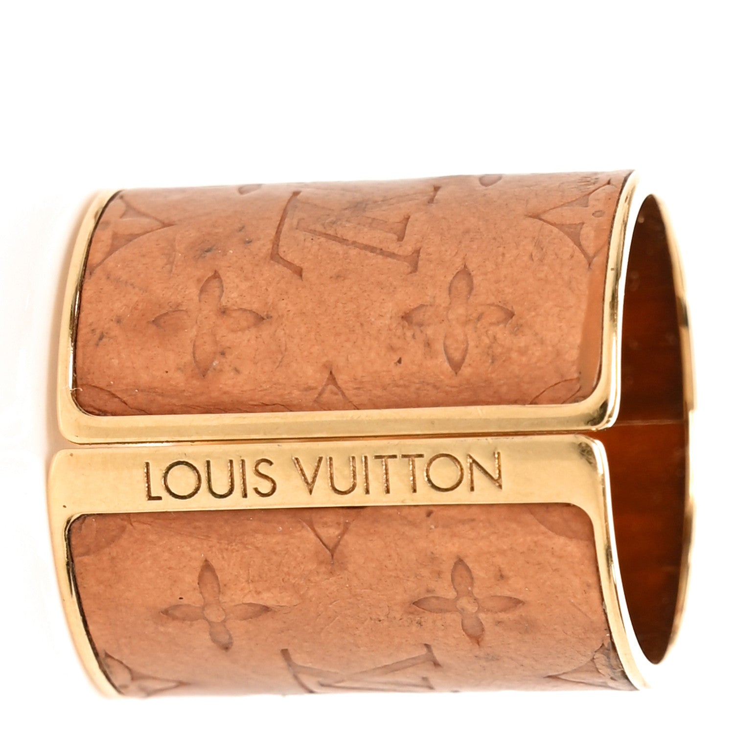Louis Vuitton Calfskin Monogram Embossed Skin 2 Ring Set M 46/3.75 4 of 4