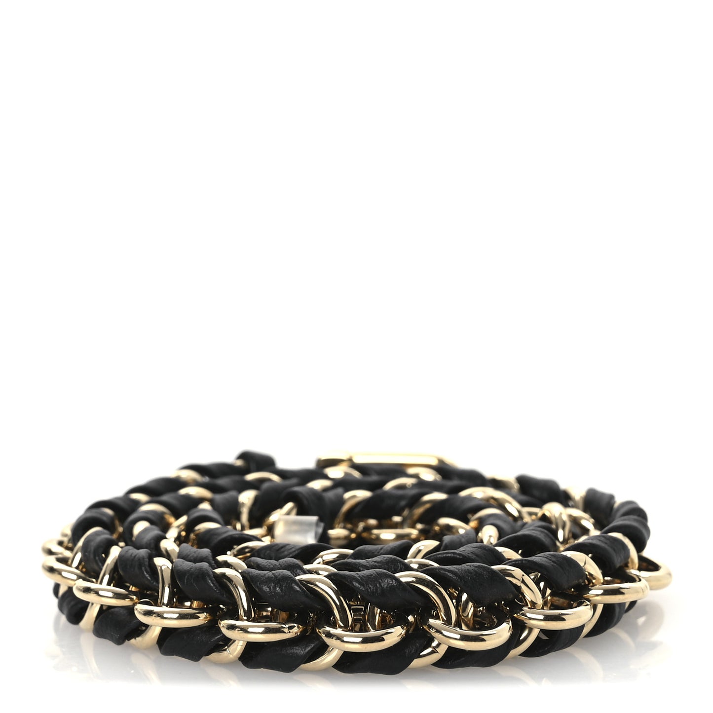 Calfskin Multi Pochette Chain Shoulder Strap Black Gold