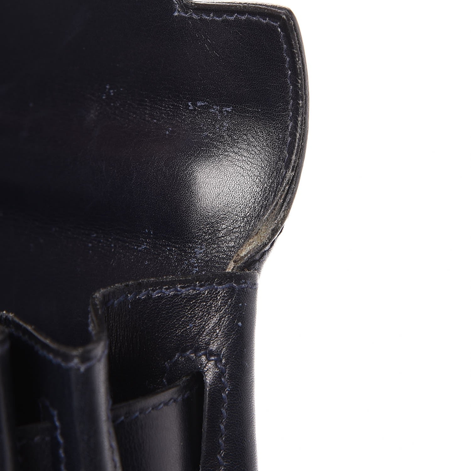 Hermes Box Kelly Retourne 28 Indigo 37 of 38