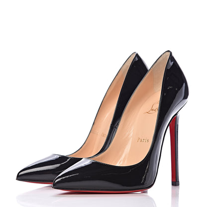 Christian Louboutin Patent Pigalle 120 Pumps 37 Black 3 of 8