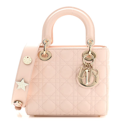 Christian Dior Lambskin Cannage Small Lucky Badges My Lady Dior Pink 1 of 10