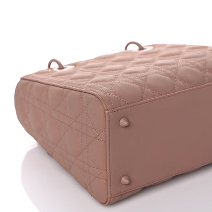 Christian Dior Ultra Matte Calfskin Cannage Medium Lady Dior Beige 7 of 18