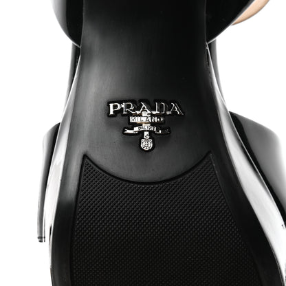 Prada Vernice Crisscross Platform 20/65mm Sandals 35 Black 8 of 9