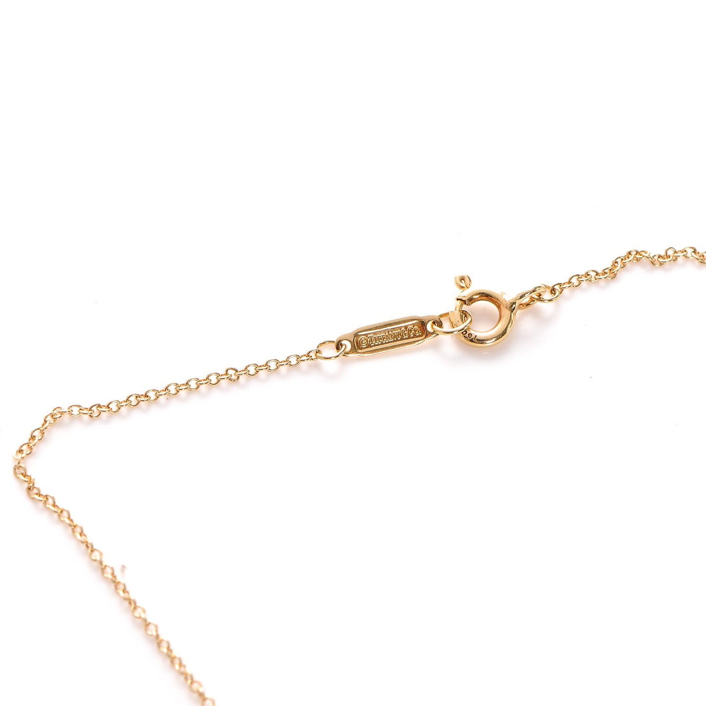 18K Yellow Gold Diamond Mini Heart Lock Pendant Necklace