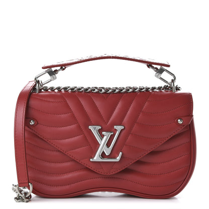 Louis Vuitton Calfskin New Wave Chain MM Ecarlate 1 of 10