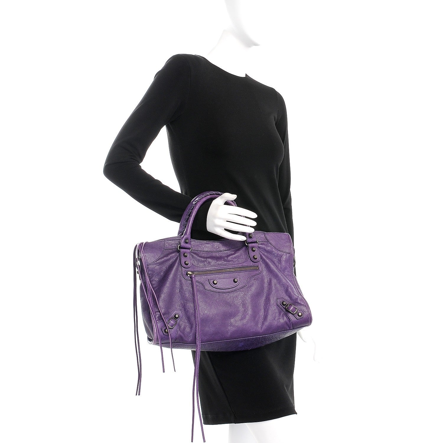 Balenciaga Agneau Classic Hardware City Dark Violet 3 of 11