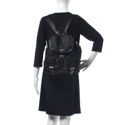 Prada Nylon Vela Medium Backpack Black 2 of 7