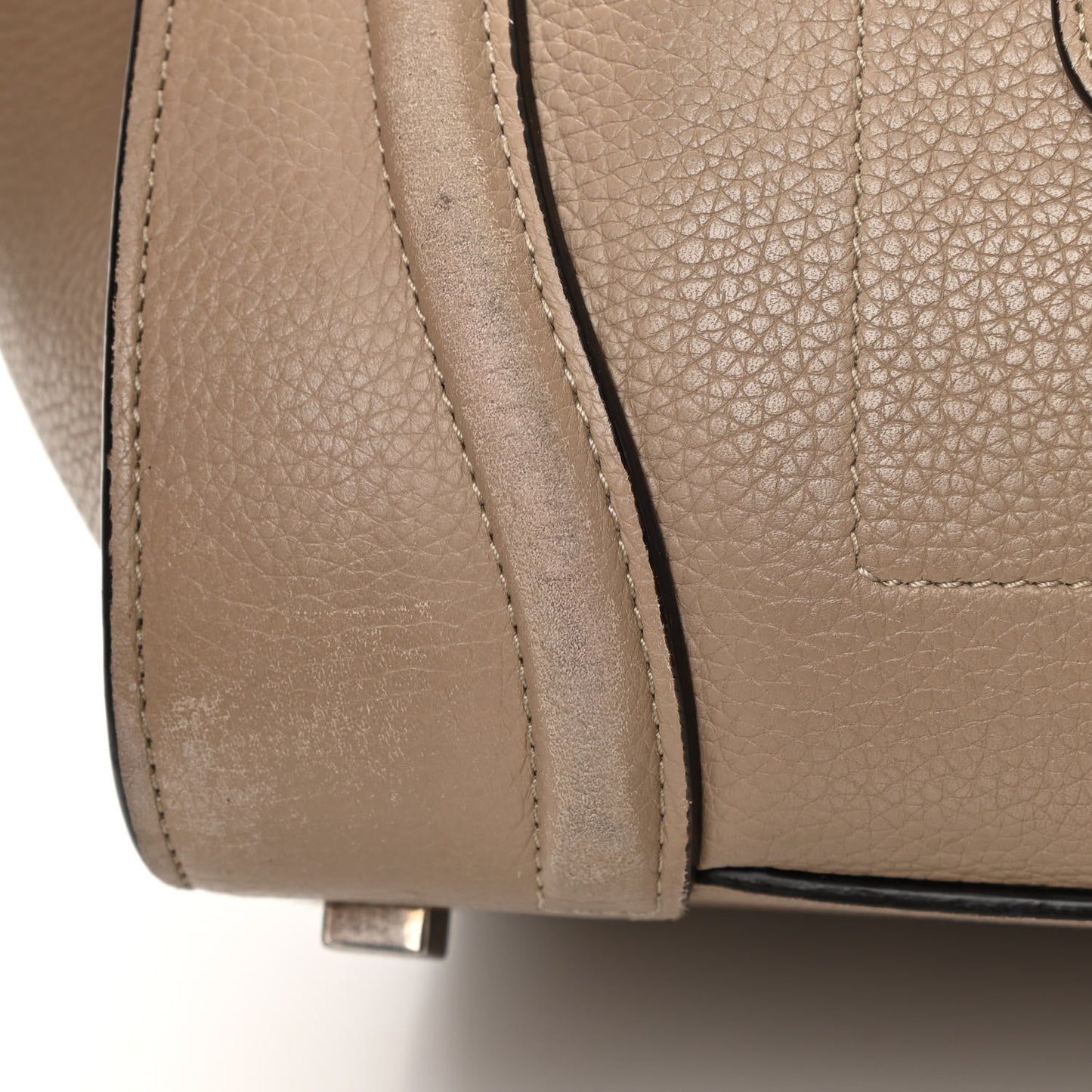 Drummed Calfskin Mini Luggage Dune