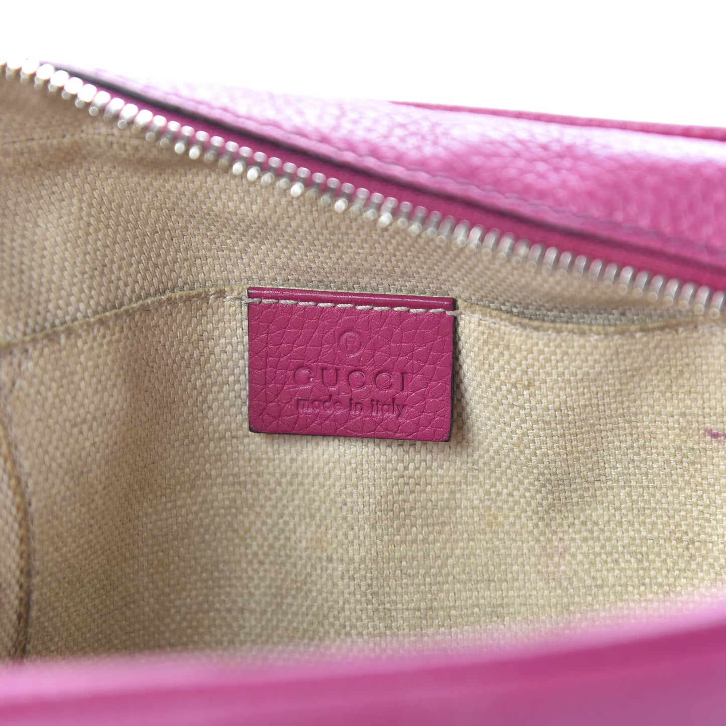 Pebbled Calfskin Small Soho Disco Bag Peonia Flower