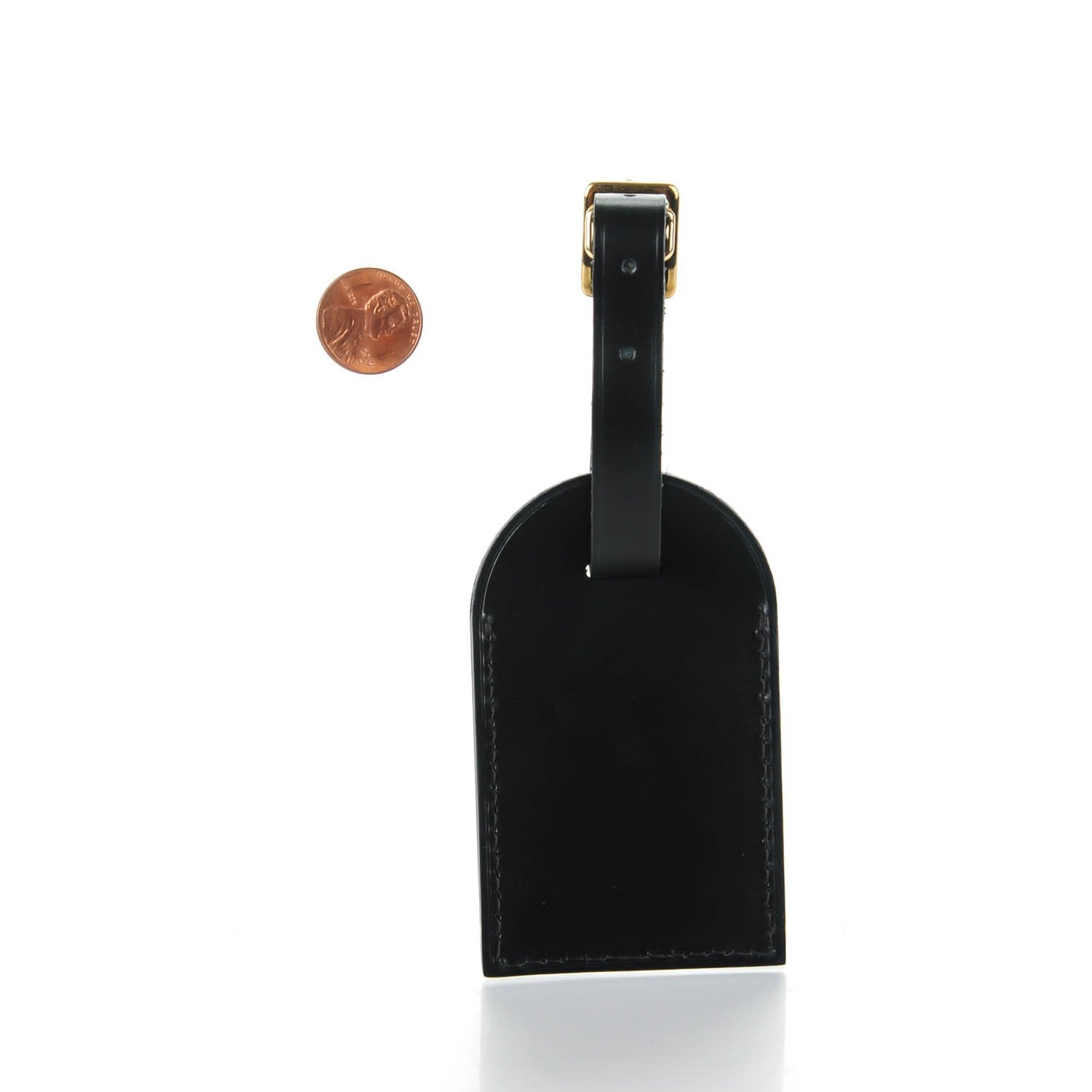 Louis Vuitton Calfskin Luggage Tag Black 2 of 3