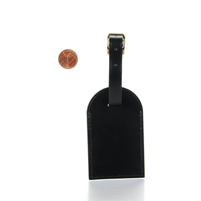 Louis Vuitton Calfskin Luggage Tag Black 2 of 3