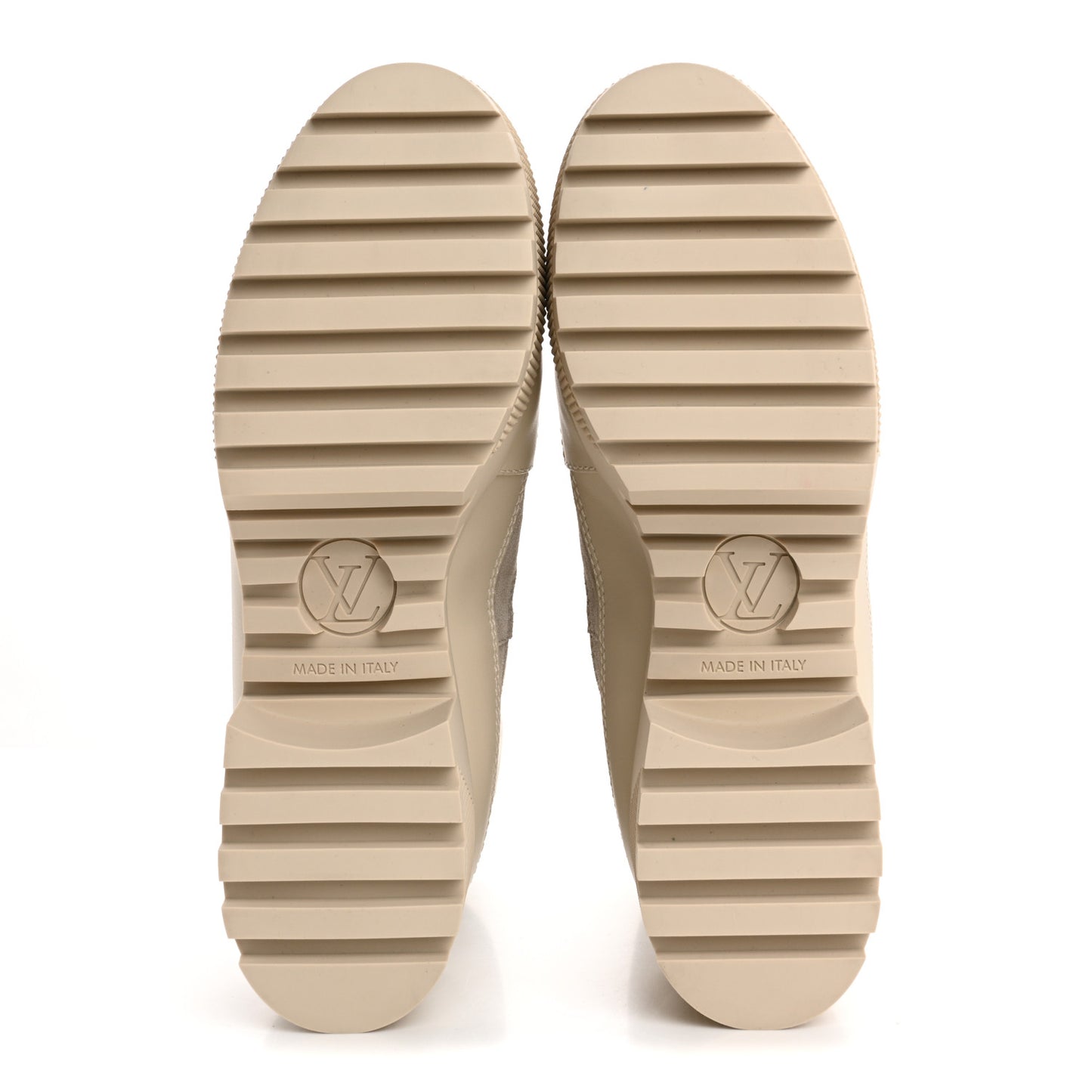 Suede Calfskin Laureate Platform Desert Boots 38 Taupe