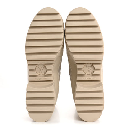 Louis Vuitton Suede Calfskin Laureate Platform Desert Boots 38 Taupe 6 of 9