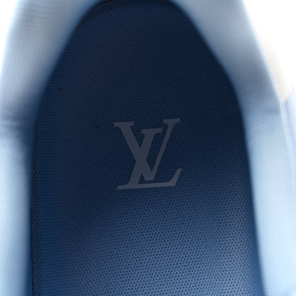 Louis Vuitton Calfskin Mens LV Trainer Sneakers 9 Blue 9 of 10