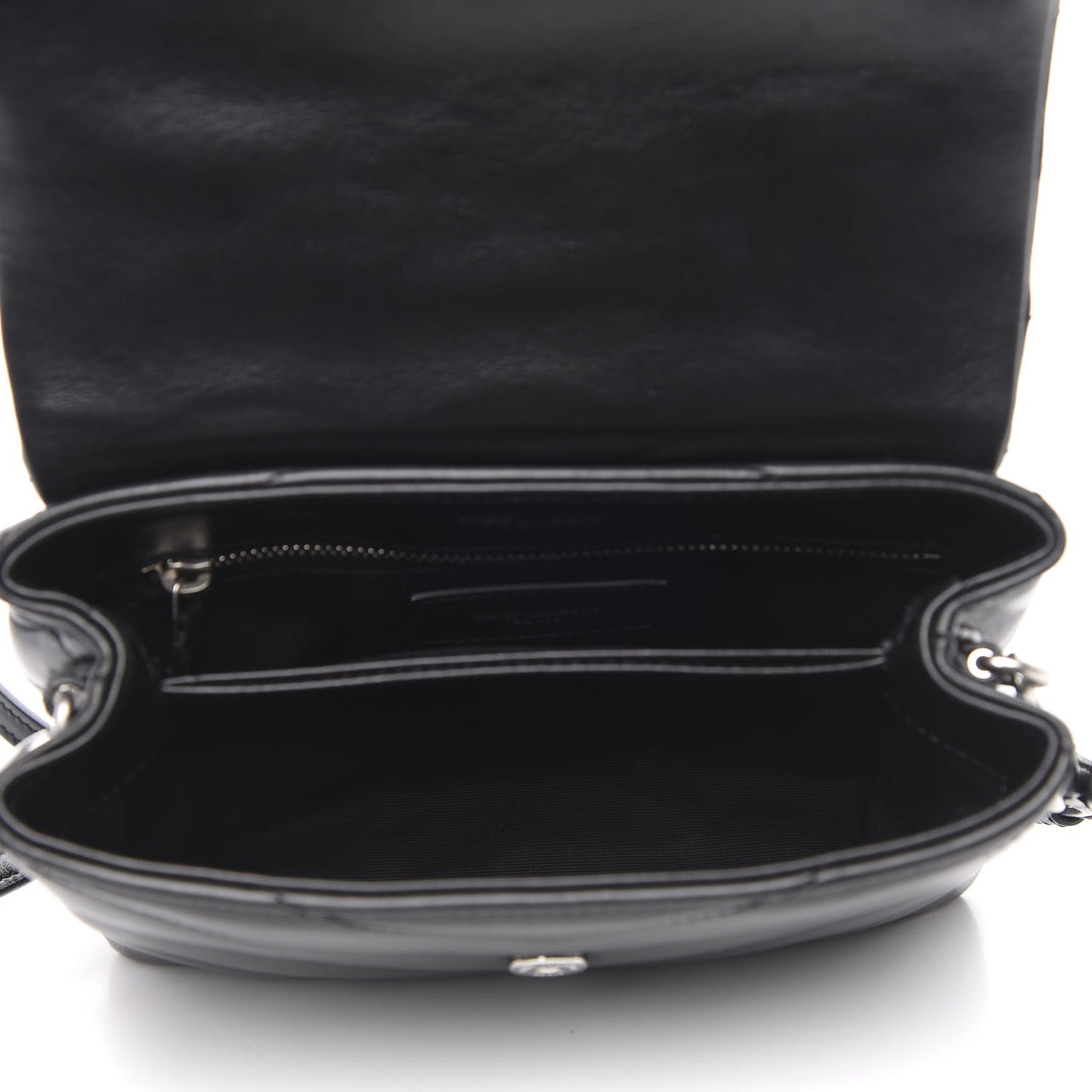 Calfskin Y Quilted Monogram Toy Loulou Crossbody Bag Black
