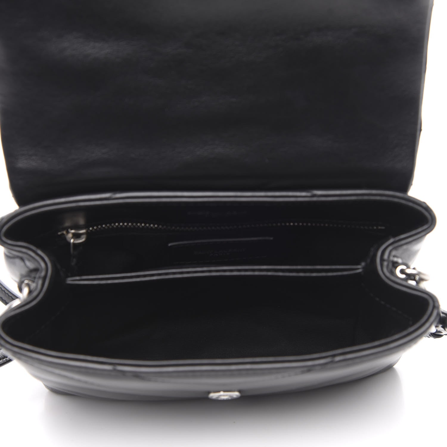 Saint Laurent Calfskin Y Quilted Monogram Toy Loulou Crossbody Bag Black 5 of 11