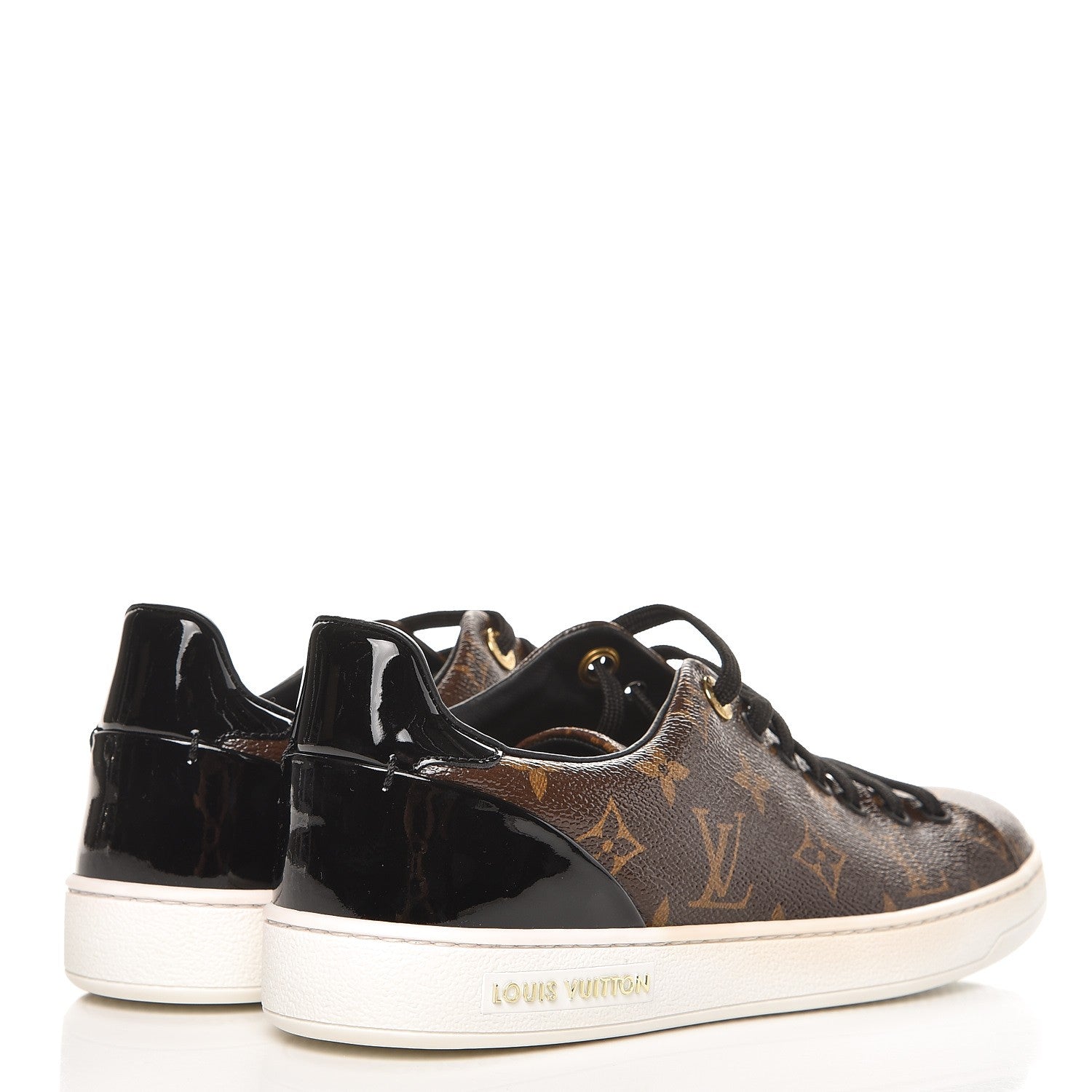 Louis Vuitton Patent Monogram Frontrow Sneakers 39 4 of 10