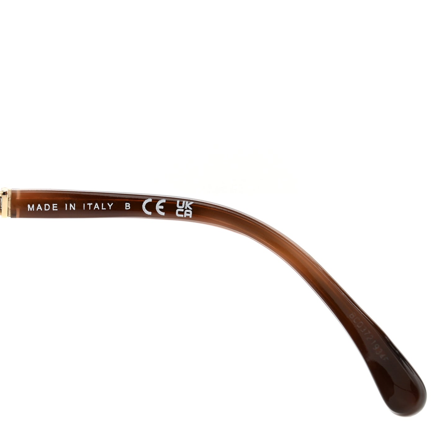 Acetate Metal Lambskin Chain Square Sunglasses 5210-Q Brown