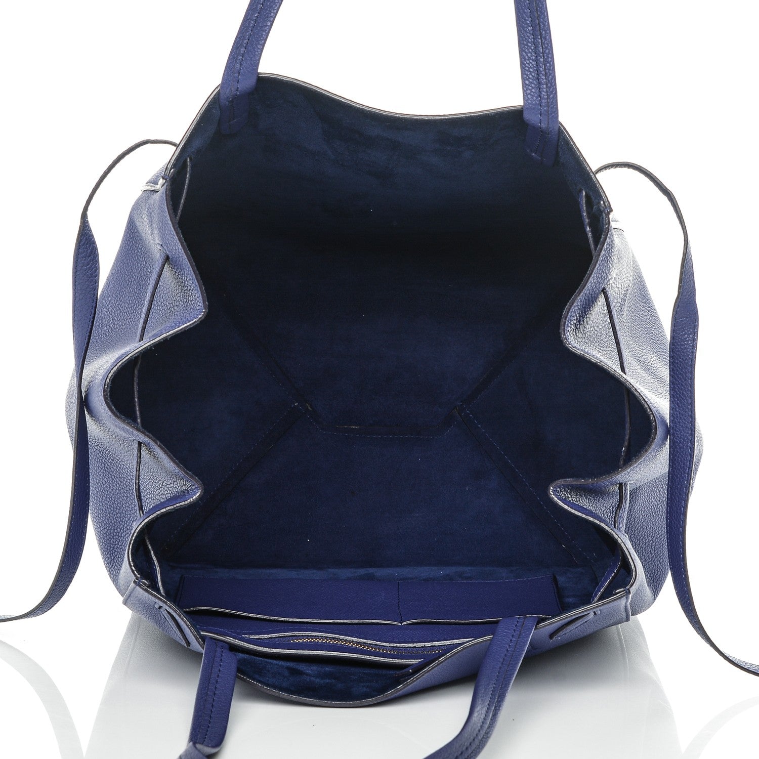 Celine Soft Grained Calfskin Medium Belt Cabas Phantom Indigo 5 of 8