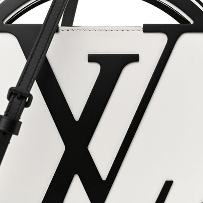 Louis Vuitton Calfskin Around Me PM White Black 7 of 11