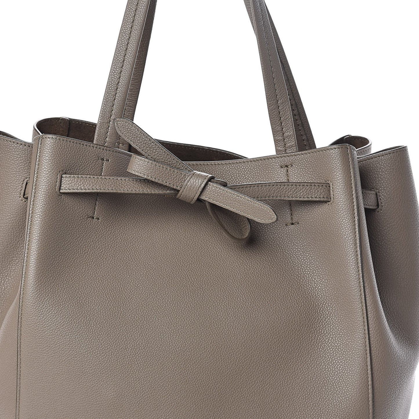 Soft Grained Calfskin Small Belt Cabas Phantom Taupe
