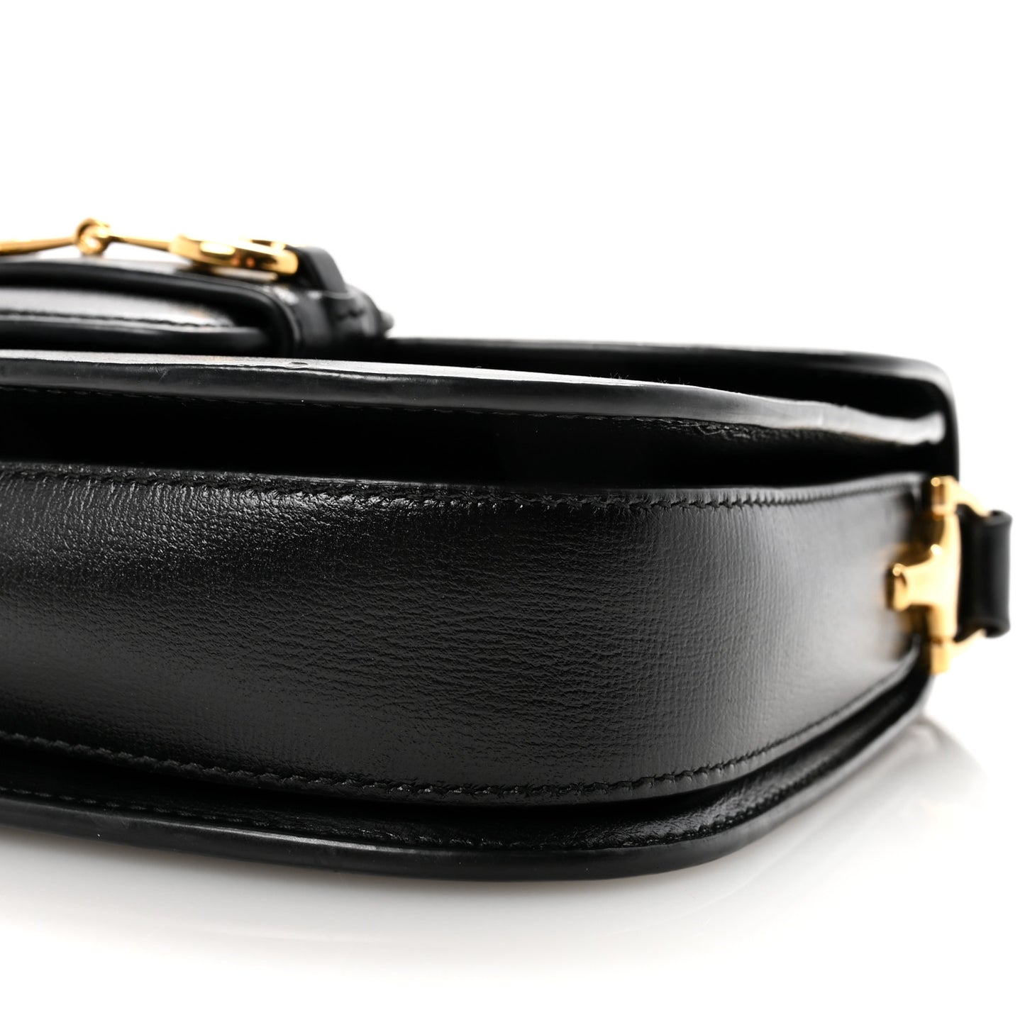 Azalea Calfskin Horsebit 1955 Shoulder Bag Black