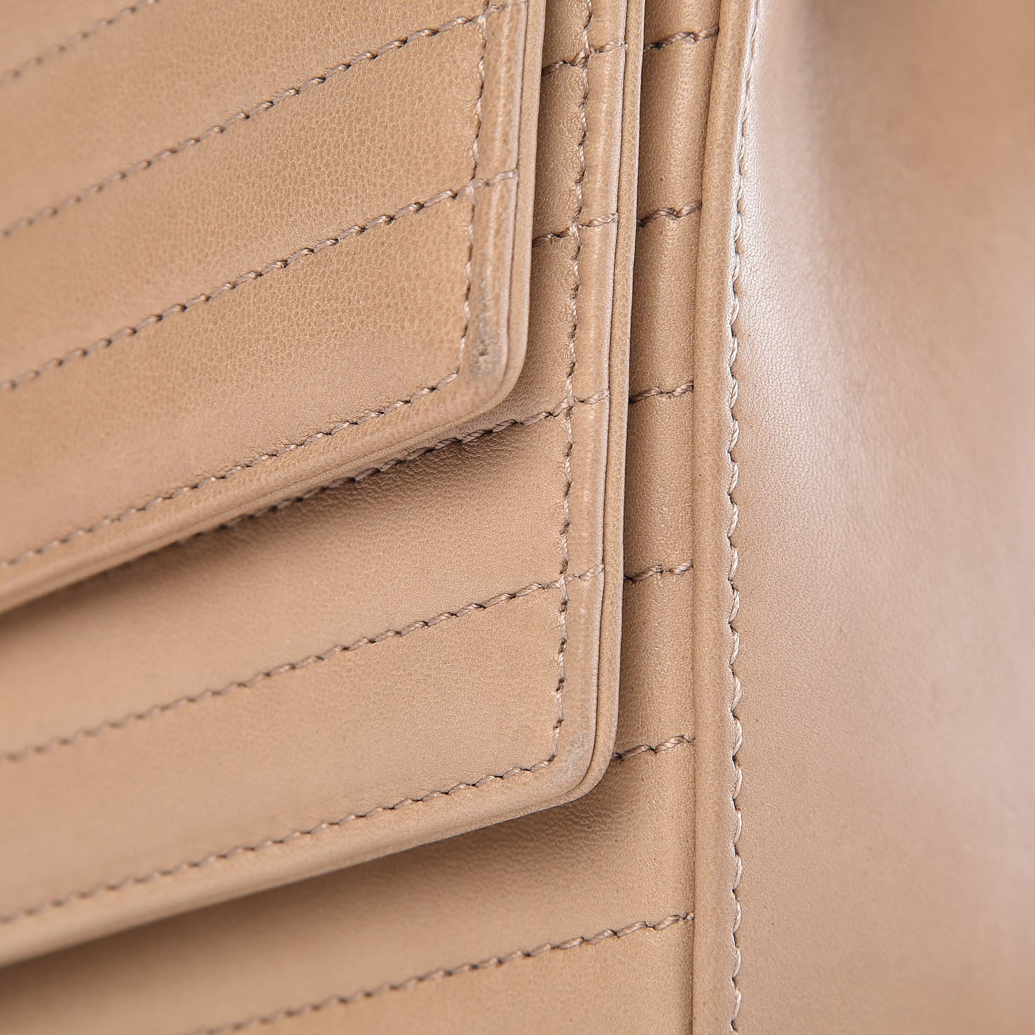 Saint Laurent Lambskin Matelasse Chevron Monogram Small Sulpice Bag Sable Beige 12 of 13