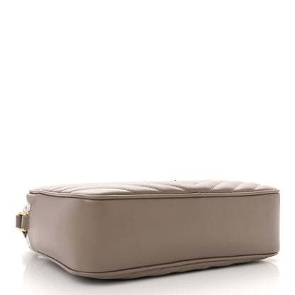 Saint Laurent Calfskin Matelasse Monogram Lou Camera Bag Greyish Brown 4 of 11