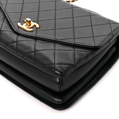 Chanel Calfskin Quilted Small Gold Top Handle Flap Black 11 of 11