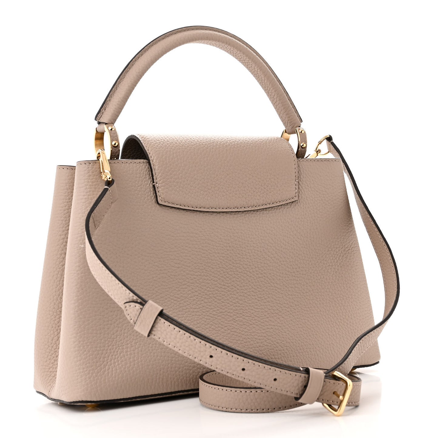 LOUIS VUITTON Taurillon Capucines MM Galet