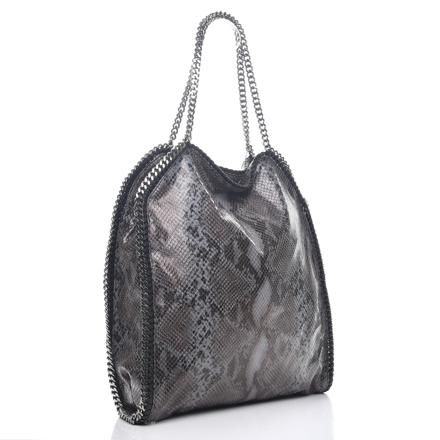 Stella McCartney Eco Python Big Falabella Tote Dark Grey 4 of 10