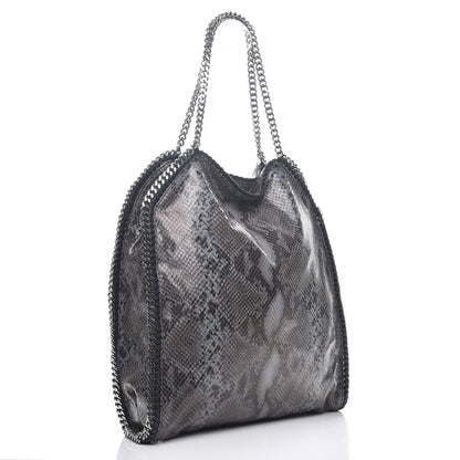 Stella McCartney Eco Python Big Falabella Tote Dark Grey 4 of 10