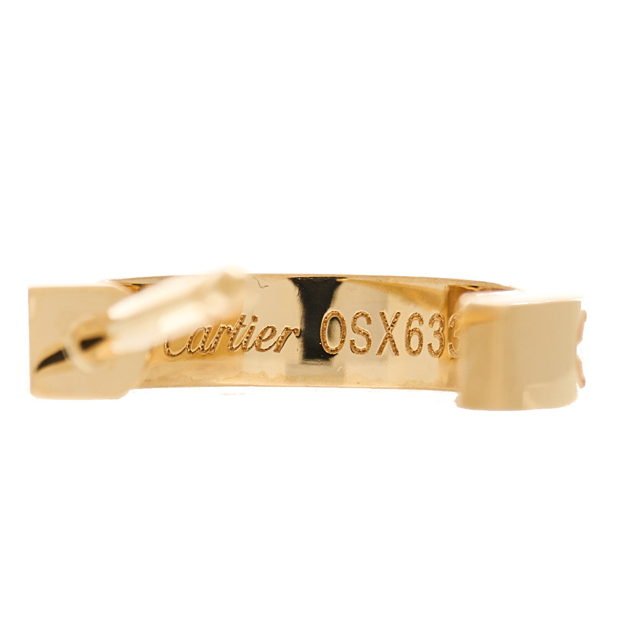 Cartier 18K Yellow Gold Small LOVE Hoop Earrings 4 of 8