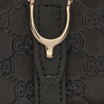 Gucci Guccissima Mini Jackie Bag Charm Black 5 of 9