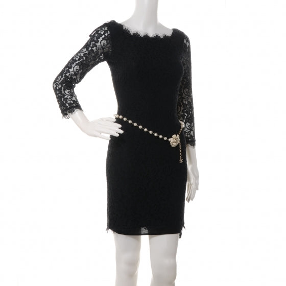 Chanel Pearl and Crystal Enamel Camellia Belt Gold 2 of 6