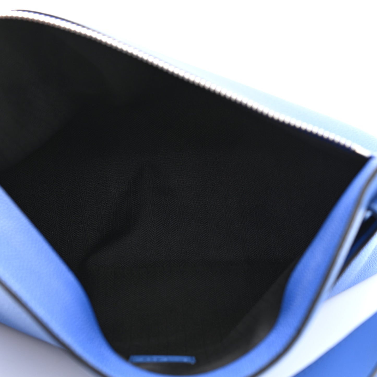 Calfskin T Pouch Bag Blue