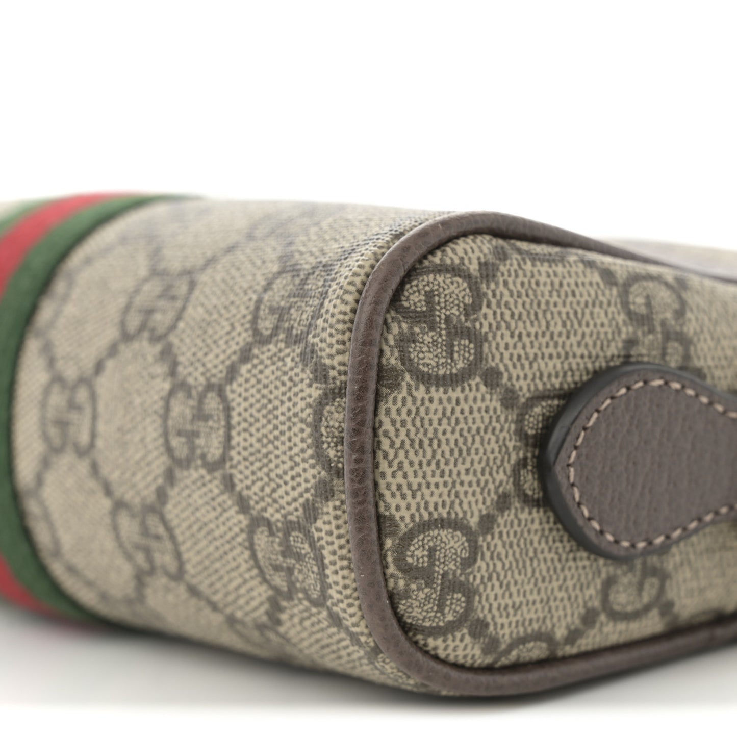 GG Supreme Monogram Web Mini Ophidia Shoulder Bag Brown