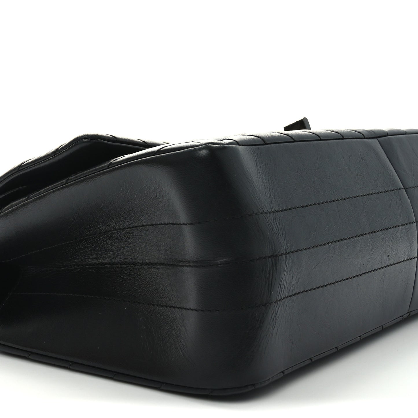 Aged Calfskin Chevron Quilted 2.55 Reissue 226 So Black
