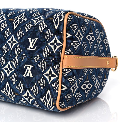 Louis Vuitton Jacquard Since 1854 Speedy Bandouliere 25 Blue 9 of 10