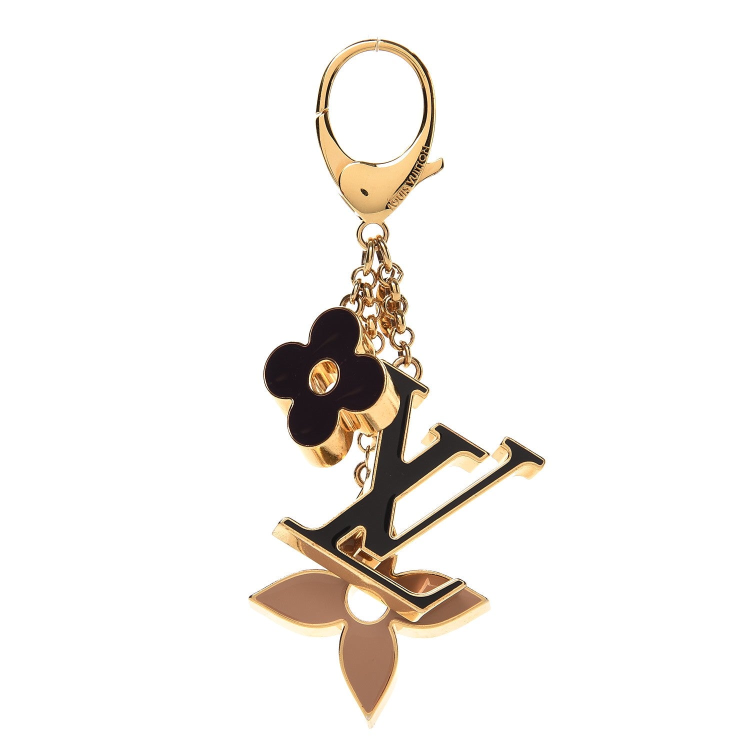 Louis Vuitton Fleur De Monogram Bag Charm Dore 1 of 3