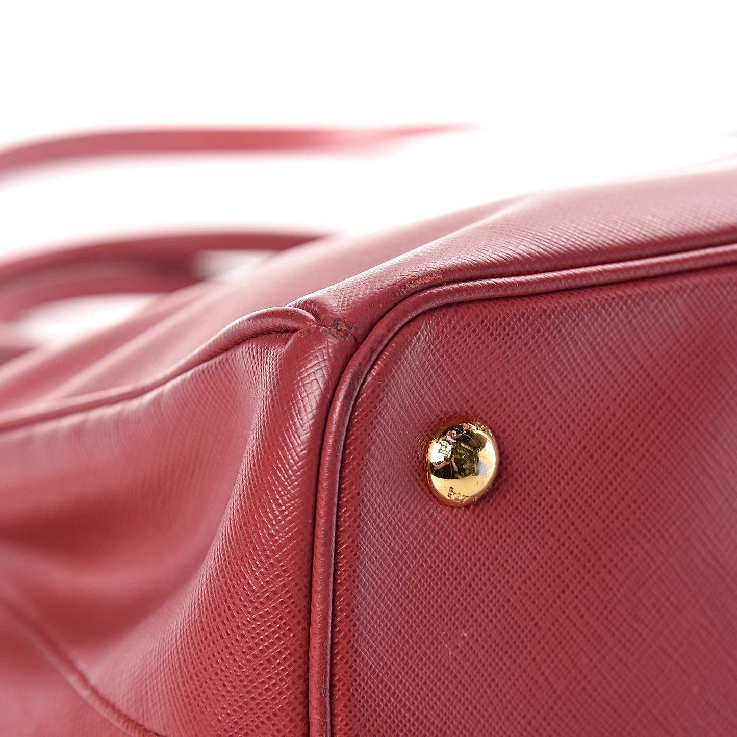 Saffiano Lux Medium Tote Fuoco