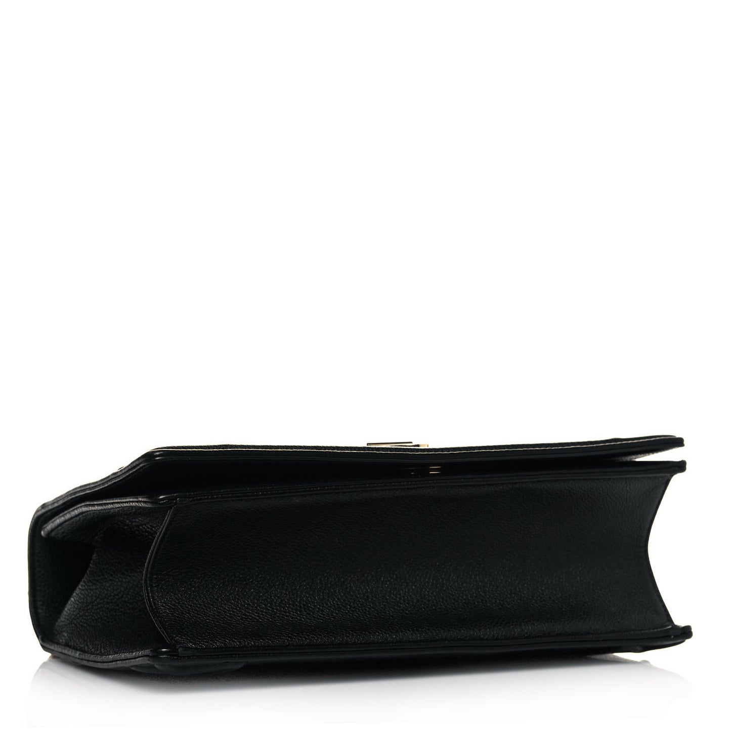 Grained Calfskin Medium Diorama Flap Bag Black