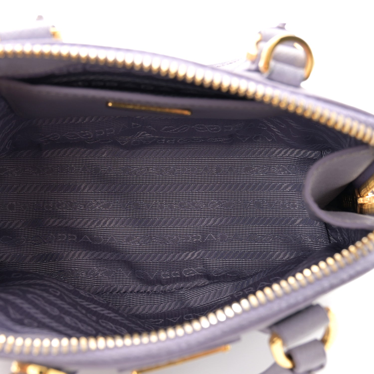 Prada Saffiano Lux Mini Promenade Tote Glicine Glicine 5 of 10